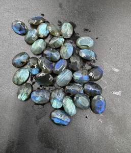Alta calidad Natural azul llamativo labradorita corte facetado forma ovalada 13x18mm piedra preciosa suelta para la fabricación de joyas gemas al por mayor - Product Image 3