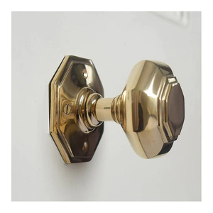 Recién llegado 2025, manijas de puerta internas de latón Vintage elegantes, palanca de desplazamiento, acabado pulido antiguo para casas de época - Product Image 4