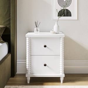 Armoire de rangement pour table de chevet d'hôtel italienne de luxe personnalisée Design moderne en bois massif avec tiroirs Meilleure qualité - Product Image 6