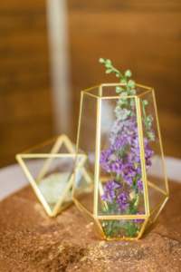 Maceta colgante suculenta de cristal negra irregular alta al mejor precio al por mayor con marco de hierro para decoración de hogar, jardín y oficina - Product Image 4