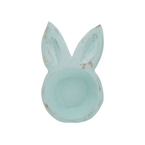 แท่นวางเทียนหอมไม้อาคาเซียกระต่ายธรรมชาติสีสันสดใสตั้งโต๊ะทำด้วยมือ - Product Image 1