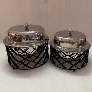 Casserole en métal aluminium de luxe au design moderne chauffe-plats et marmite durable pour la maison et l'hôtel - Product Image 4