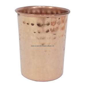 Hammered Design Pure Copper <b>Glass</b> Tumbler for Home Cafe Hotel & Restaurant Tableware with Ayurvedic Benefits - Product Image 5