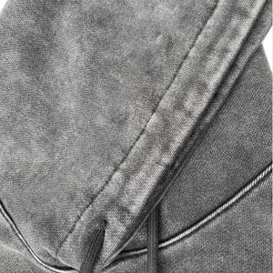 เสื้อมีฮู้ดสไตล์สตรีท OEM สำหรับผู้ชายและผู้หญิงพิมพ์โลโก้ปักลายสำหรับฤดูหนาวมีตัวเลือกฉลากส่วนตัว - Product Image 3