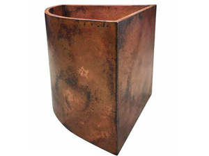 Baignoire sur pied ovale à double paroi en cuivre pur faite à la main la plus vendue baignoires de salle de bain solides - Product Image 3