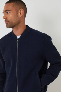 Veste bomber décontractée pour homme, automne-hiver, streetwear, fermeture éclair sur le devant, logo, respirante, légère, coupe-vent - Product Image 3