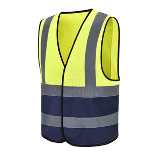 Nuevo Modelo Precio de Mayoreo Chaleco de Seguridad Ecológico Transpirable 100% Poliéster de Alta Visibilidad Ligero con Tiras Reflectantes - Product Image 2
