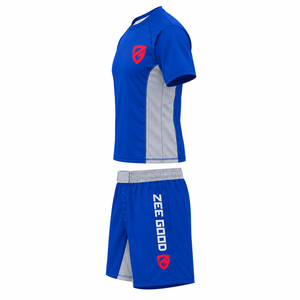 Maillot de compression personnalisé à manches courtes pour homme, sublimé, avec coutures plates, pour BJJ, MMA, lutte, grappling, gym, 100% coton - Product Image 4