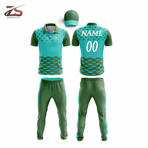 <b>Cricket</b> Uniform Breathable Short Sleeve 100% Polyester High-quality Sublimation Printed Customizable OEM Made in Pakistan - Product Image 3