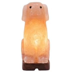 Dog Shape Himalayan Salt Lamp Natural Pink Crystal Rock Hand Carved <b>Animal</b> Night Light for Pet <b>Lovers</b> Home Decor Gift Item - Product Image 1