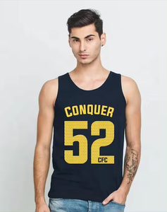 เสื้อกล้ามพิมพ์ลายสำหรับทุกเพศเสื้อกล้ามผ้าคอตตอนผ้าโพลีเอสเตอร์สวมใส่สบายปักลายสีพาสเทล - Product Image 1