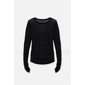 Blusa de Tul sin Forro con Adornos de Piedras - Product Image 6