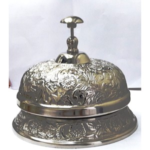 Handheld 3.5 L Aluminium Call Bell for Service Calls in Home Office School or Nautical <b>Settings</b> Stylish <b>Desk</b> Bell Gift - Product Image 2