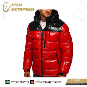 Nuevo brillante Puffer impermeable Stand Collar Abrigo con capucha ropa espesar chaqueta de invierno para hombre Casual Parka prendas de vestir chaqueta - Product Image 3