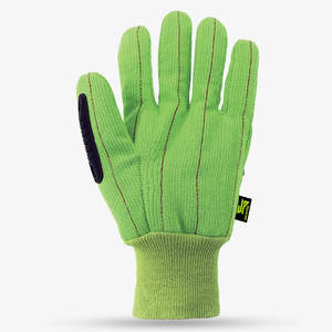 Original Skatiq SG-1696 Gants de sécurité de construction haute visibilité Gant de protection contre les chocs avec cordon arrière en coton/polyester TPR imperméable - Product Image 3