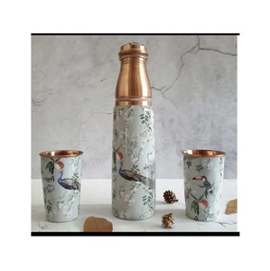 High-Demand Best Giftware Enamel Water <b>Bottle</b> Meena Glasses Sets New Collection <b>Copper</b> Ware <b>Drinking</b> <b>Bottle</b> for Glass Drinkware - Product Image 4