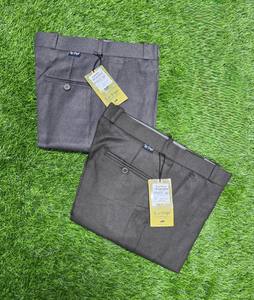 Pantalon de robe en lin mélangé pour hommes Pantalon d'été léger de coupe régulière à devant plat Collection de fournisseurs indiens - Product Image 5
