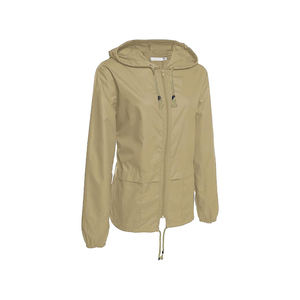 Veste de pluie légère pour femme élégante Manteau à capuche imperméable Détails réfléchissants pour la sécurité Confort Techniques tricotées respirantes - Product Image 1