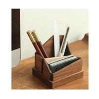 Porte-stylo en bois organisateur de bureau à la main Multi fente accessoire de rangement élégant pour bureau étude à domicile parfait pour les cadeaux