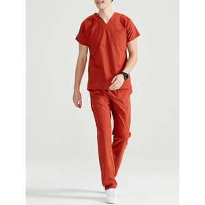 Pantalones de tela de punto seguros para trabajadores de la salud, ropa transpirable extendida con uniformes de hospital superiores espaciosos - Product Image 2