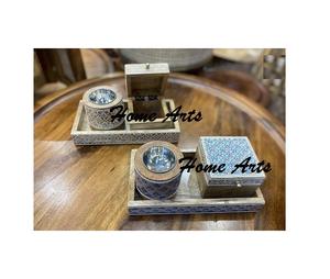 Quemador Bakhoor pintado a mano de madera de calidad Superior diseño fabuloso vajilla quemador de incienso para los más vendidos - Product Image 2