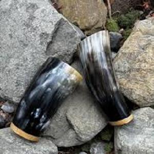 Cuerno hecho a mano jarra de cerveza tazas con acabado pulido tallado cuerno taza Vikingo y proveedor de la India bebiendo cuerno por SE India - Product Image 1