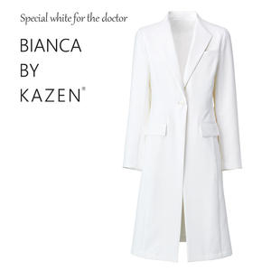 เสื้อโค้ทแพทย์สีขาวสำหรับสุภาพสตรีเสื้อ409ชุดยูนิฟอร์มโรงพยาบาล - Product Image 4