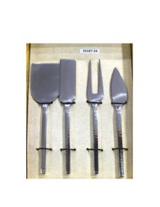 Rebanadora de queso con mango de madera y resina antigua, cuchillos cortadores de queso, cuchara esparcidora de mantequilla de queso de acero, juego de queso 2024 más vendido - Product Image 6