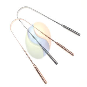Grattoir lingual en cuivre de qualité supérieure, nettoyant naturel pour la détoxification buccale, grattoir lingual en cuivre pur pour les soins bucco-dentaires, outil pour éliminer la mauvaise haleine - Product Image 1