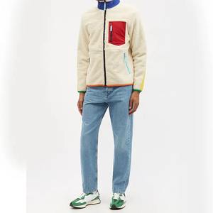 Winter Wear Warm Zippered <b>Sherpa</b> Fleece <b>Jacket</b> Cotton Fabric Custom Logo Thick <b>Sherpa</b> Corduroy Fleece <b>Jacket</b> - Product Image 4