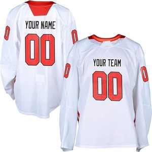 Diseño personalizado de talla grande Nuevo diseño Camisetas de hockey Logotipo impreso Sublimado Camisa de desgaste de hockey sobre hielo - Product Image 4