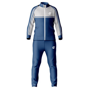 ชุดวอร์มสำหรับออกกำลังกายของผู้ชายเสื้อแจ็กเก็ตและกางเกงวิ่งจ็อกเกอร์ลายทางด้านข้าง - Product Image 6