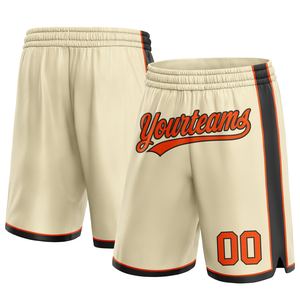 Industrie Direct Engro Sportswear Pantalones cortos de baloncesto personalizados naranja-negro Pantalones cortos de baloncesto auténticos - Product Image 1