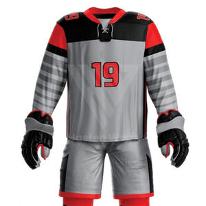 Uniforme de Hockey sobre Hielo de Moda de Última Llegada y Buena Calidad para Nombre de Equipo Personalizado, Uniforme de Hockey sobre Hielo para Adultos 100% Poliéster - Product Image 4