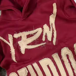 Sudaderas con capucha bordadas desgastadas de invierno para hombre hechas en Pakistán 2023 venta al por mayor de alta calidad 100% algodón transpirable personalizable - Product Image 2