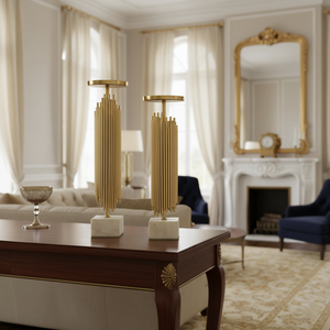 Candelabro Moderno de Hierro Dorado, Hecho a Mano, Duradero, Decorativo, Portátil, Decoración Navideña para el Hogar, Bodas, Pascua - Product Image 6