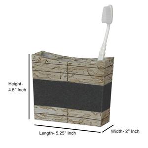 Ensemble de salle de bain en bois bleu minimaliste organisateur fonctionnel élégant idéal pour les serviettes articles de toilette vanité Compact Durable Look moderne - Product Image 3