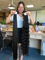 Cheveux longs 40 pouces paquets de cheveux cambodgiens 100% cuticule naturelle alignée en gros vierge brut cambodgien 10 "-50"