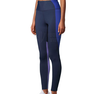 Stock High Quality Women's <b>Yoga</b> <b>Leggings</b> Solid High Waist Elastic Waist Spandex/Polyester Lightweight Breathable Full Length - Product Image 4