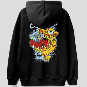 Sweat à capuche en laine de gymnastique d'hiver imprimé personnalisé de qualité supérieure pour femmes, grande taille, style coréen, rue haute, cordon de serrage - Product Image 4