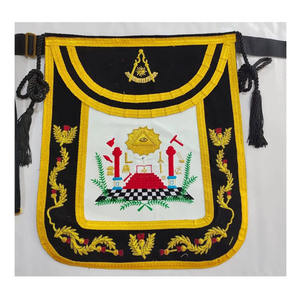 Regalia Masónica Tradicional: Delantal de Past Maestro y Past Gran Sacerdote del Arco Real, bordado a mano con hilo de oro, Alta Calidad 2026 - Product Image 1