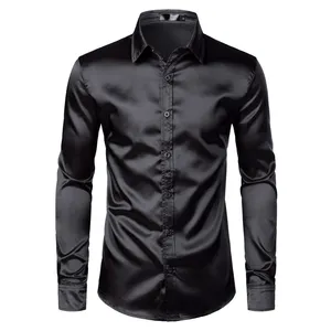 wholesale custom made new design business men black dress shirt top quality fabric cotton material with customized logo shirt