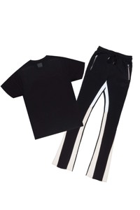 Pantalon de survêtement personnalisé de haute qualité Flare pantalon de survêtement en coton épais pour hommes taille moyenne pantalon de survêtement en polaire écologique personnalisé - Product Image 4