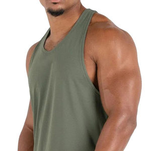 Débardeurs pour hommes tricotés Spandex/coton respirant été mode Gym Fitness Wear la plus vendue nouveau Design compétitif meilleur prix - Product Image 4