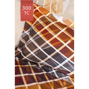 Juego de Funda de Edredón de Satén de Lujo Varol Royal, 300 Hilos, Patrón Geométrico Tejido, para Sala de Estar, Dormitorio, Estilo Navideño - TESLA - Product Image 3