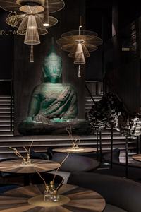 Diseño de escaparate directo de fábrica para la decoración de la barra Mostrador de Bar clásico de estilo antiguo con iluminación LED Estatua de Buda - Product Image 5