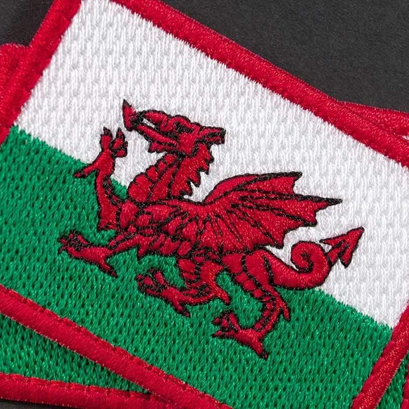 Mini Wales Flag Embroidered Patch - 4.8x3.4 Cm Iron-On Or Sew-On Badge For Shirts & Bags