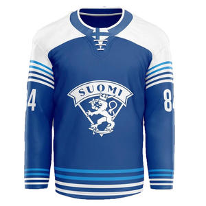 Maillot de hockey sur glace personnalisable en twill, service OEM, uniforme sublimé en polyester, logo personnalisé, vierge, haute qualité, sur mesure - Product Image 6