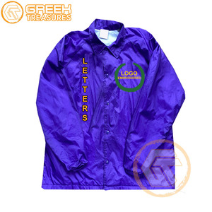 Chaqueta personalizada de línea bordada de poliéster Omega fraternidad de alta calidad griega Psi hombres chaquetas de entrenamiento transpirables hermandad - Product Image 2