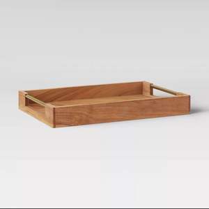 Bandeja redonda de madera natural para servir hecha a mano de madera de mango para cocina, comedor, decoración del hogar, diseño rústico ecológico - Product Image 6